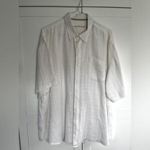 Tommy Bahama White Linen Button-up XXL
